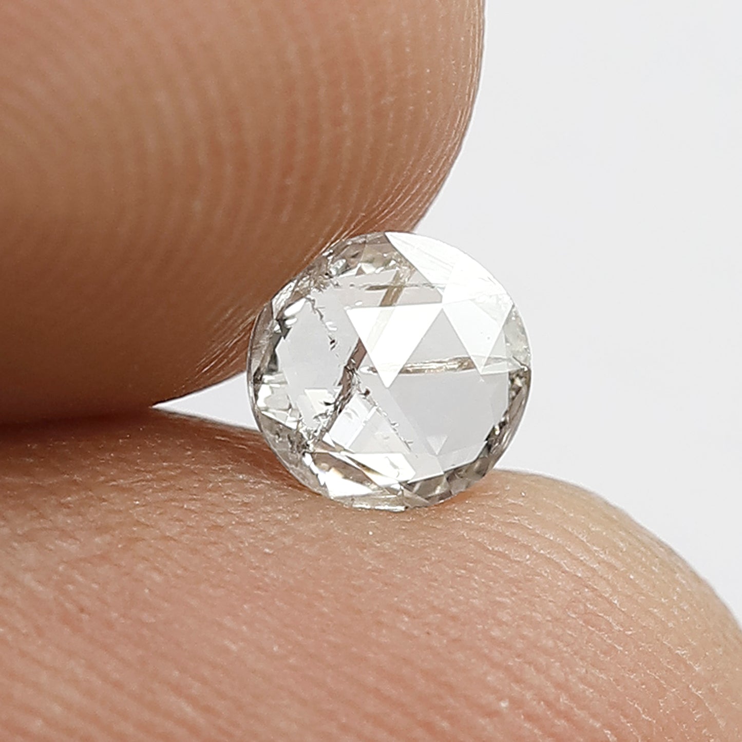 0.48 CT Round Shape Natural Diamond 5.4 MM IJ color SI Clarity Loose Rose cut Diamond For Wedding Ring