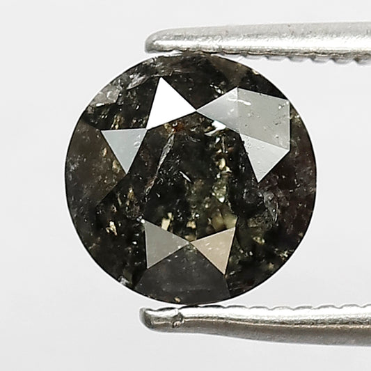1.50 CT Gorgeous Fancy Greenish Grey Loose Round Brilliant Cut Top Quality Loose Earth Mine Diamond ideal for making Tiffany Prong Ring