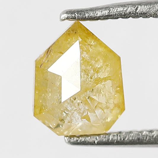1.09 Ct Geometric Yellowish Rustic Diamond | Natural Loose Diamond for Bridal Ring