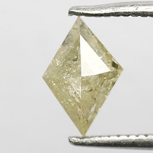 0.85 CT Kite Natural Diamond 8.30 MM Light Green Loose Rustic Earth Mined Diamond