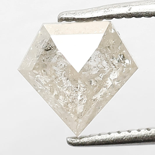 1.36 CT Fancy Icy White color Translucent Charming Pentagon Shape Loose Salt and Pepper Diamond Ideal For Making Double Band Wedding Ring