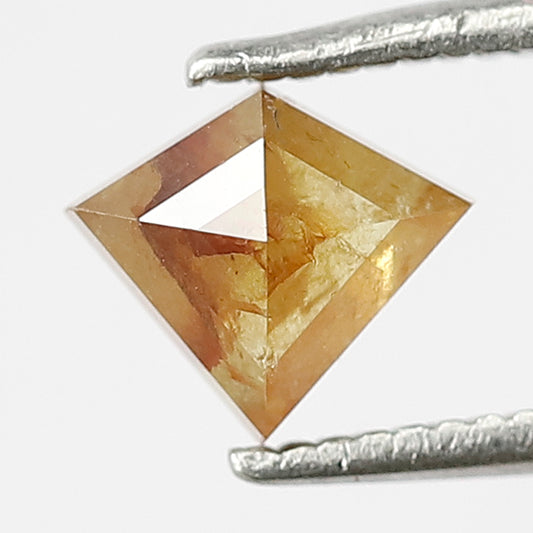 0.85 CT Kite Shape Rustic Loose Diamond Natural Yellowish Red Conflict Free Earth Mined Diamond For Kite Diamond Ring