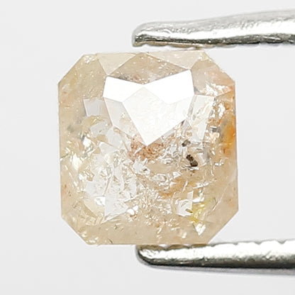 0.82 CT Asscher cut Rustic Diamond Natural Light Yellow 5.40 CT Loose Diamond
