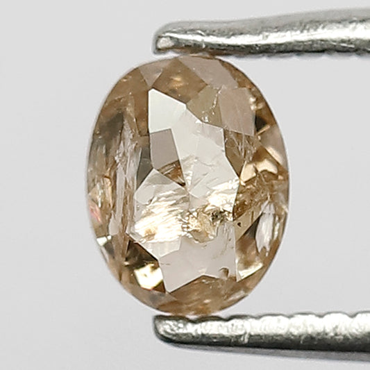 0.48 Ct Oval Natural Champagne Diamond | Earth Mined Loose Diamond for Wedding Jewelry