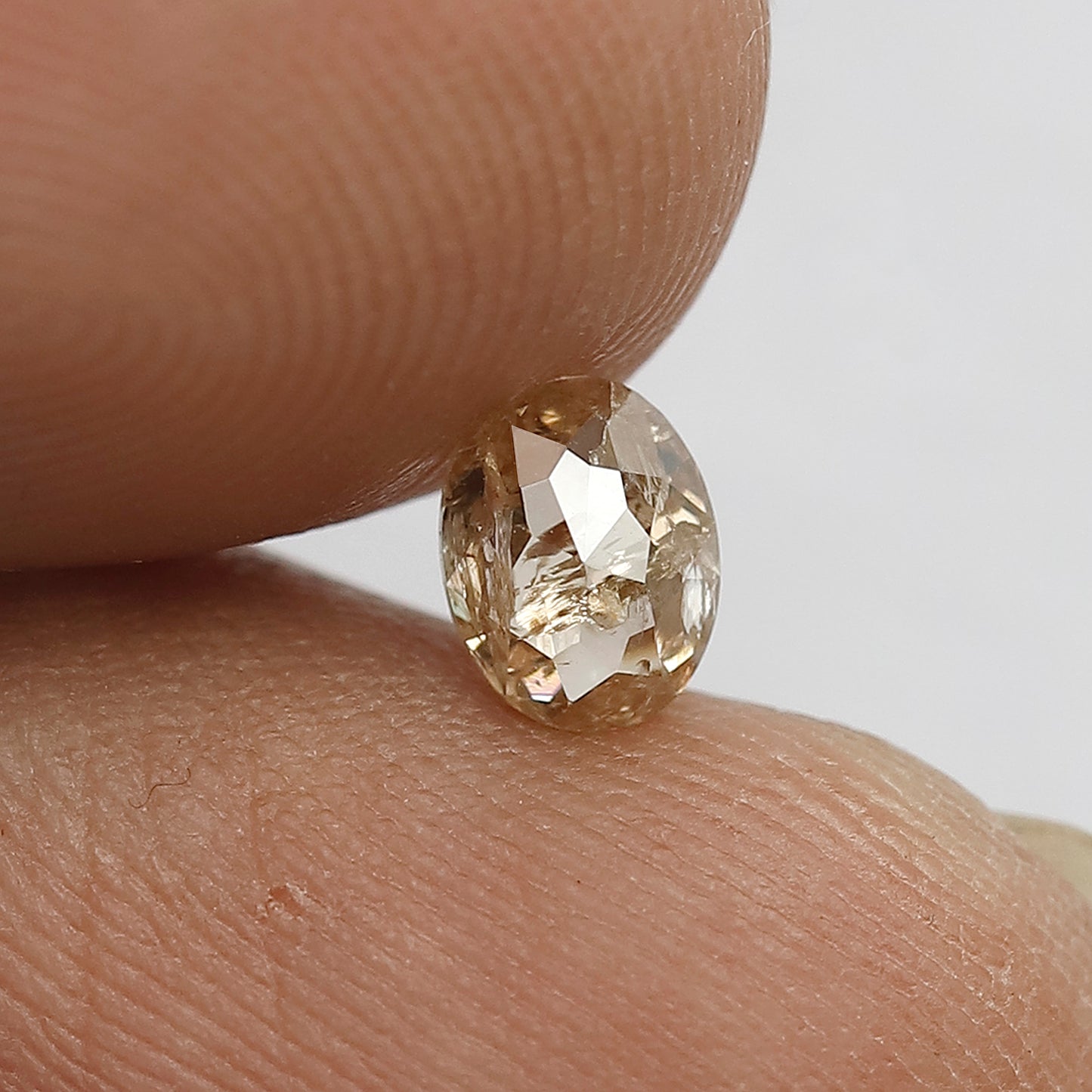 0.48 Ct Oval Natural Champagne Diamond | Earth Mined Loose Diamond for Wedding Jewelry