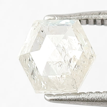 1.11 CT Beautiful Fancy White Step Cut Geometric Shape Gorgeous Loose Salt and Pepper Transparent Diamond ideal for making Vintage Jewelry