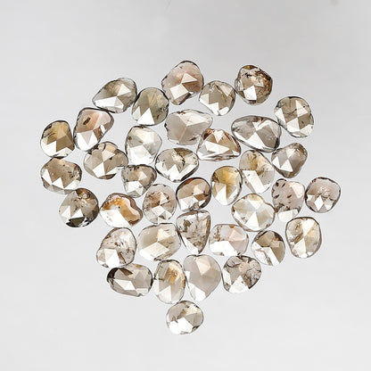 37 Pcs English Polki Natural Diamonds | 5.09 Ct Champagne Color Mix Diamond Lot