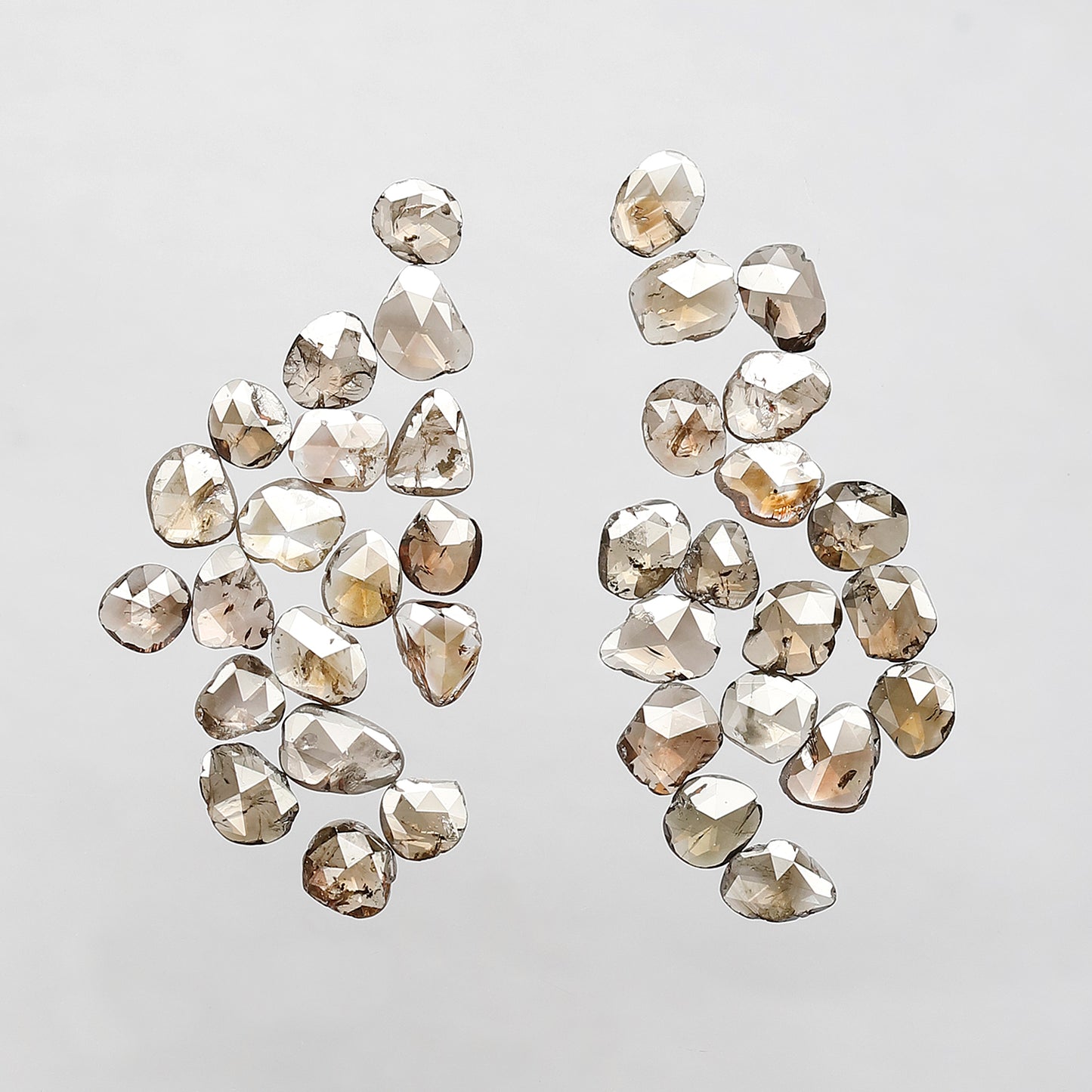 37 Pcs English Polki Natural Diamonds | 5.09 Ct Champagne Color Mix Diamond Lot