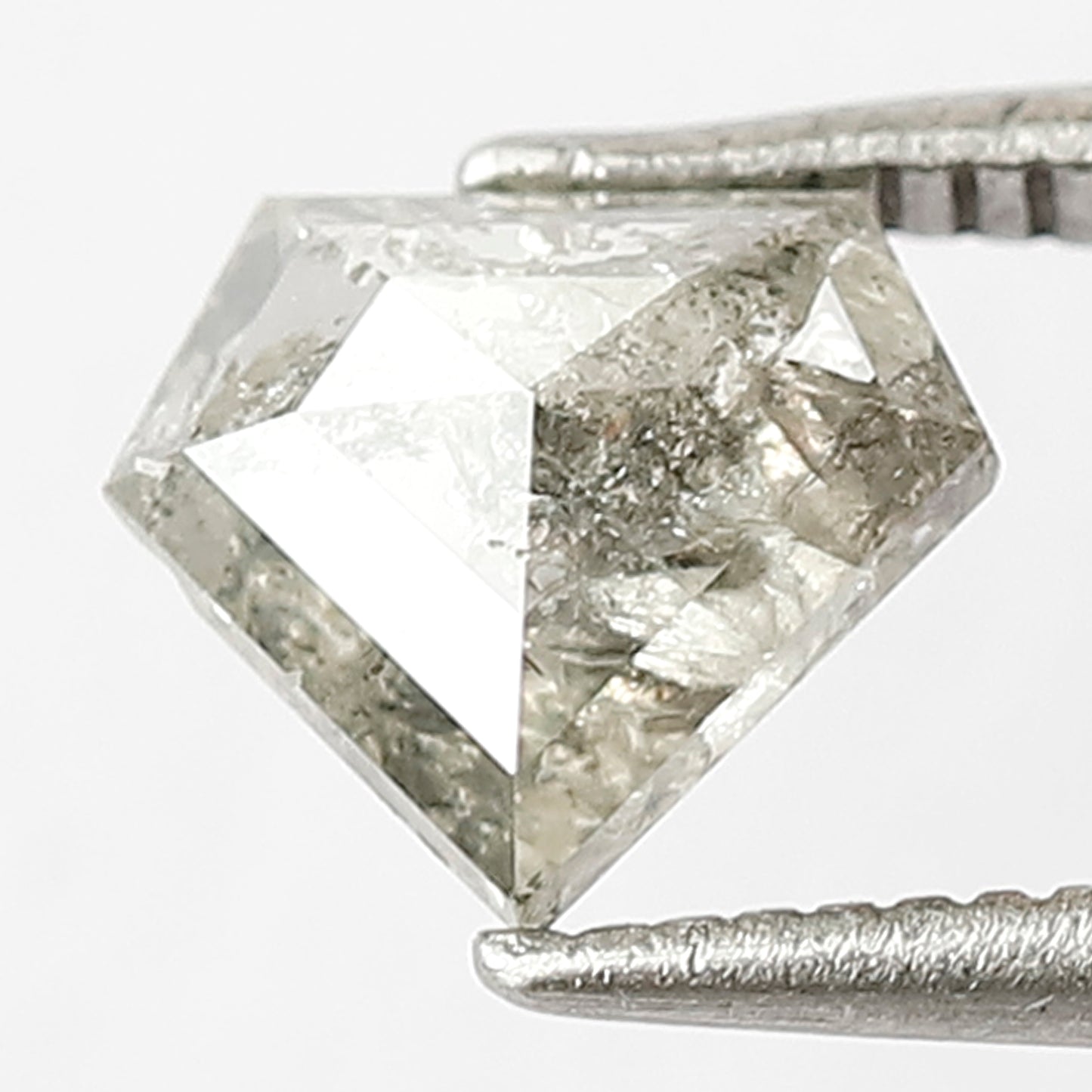 0.94 CT Grey Black Loose Diamond Shape  Salt and Pepper Diamond ideal for making Cluster Ring