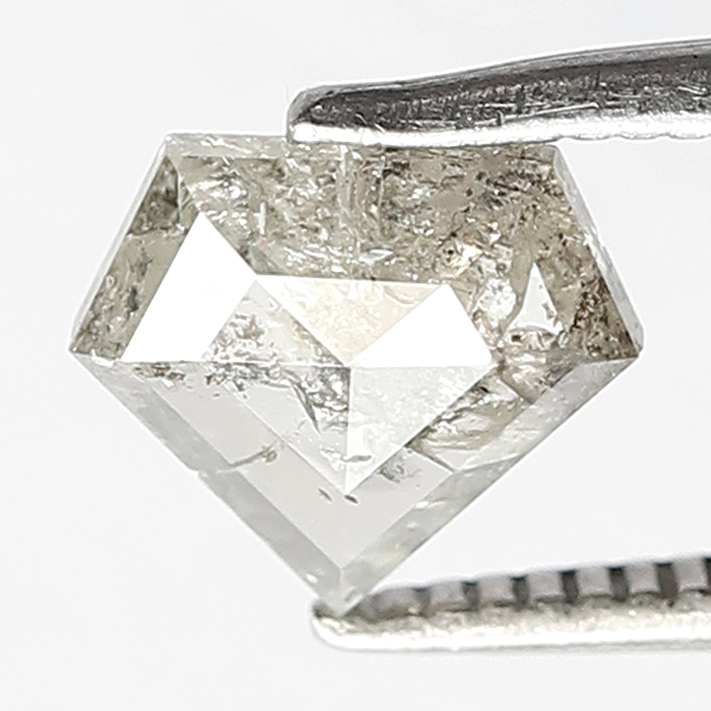 0.94 CT Grey Black Loose Diamond Shape  Salt and Pepper Diamond ideal for making Cluster Ring