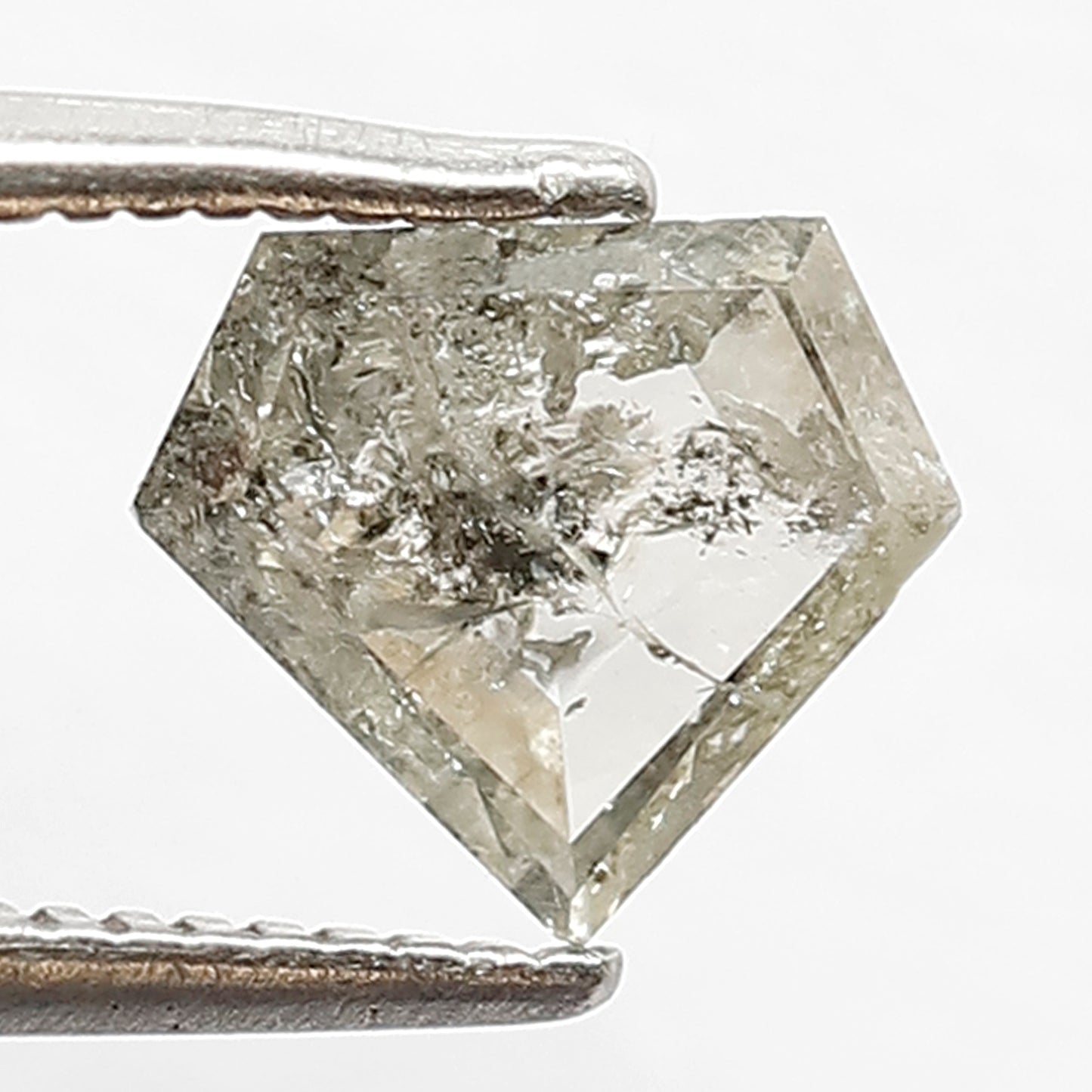 0.94 CT Grey Black Loose Diamond Shape  Salt and Pepper Diamond ideal for making Cluster Ring