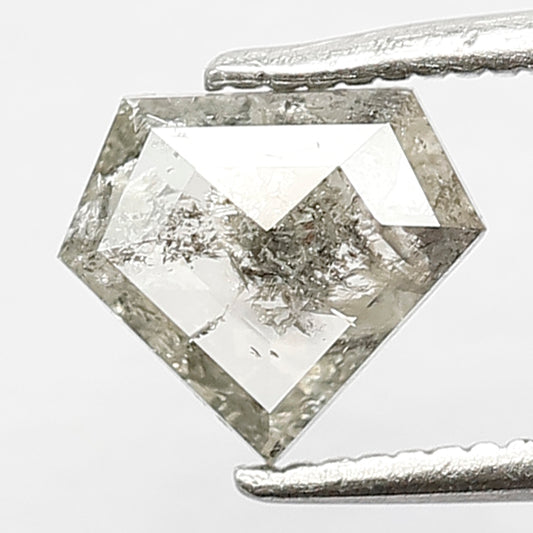 0.94 CT Grey Black Loose Diamond Shape  Salt and Pepper Diamond ideal for making Cluster Ring