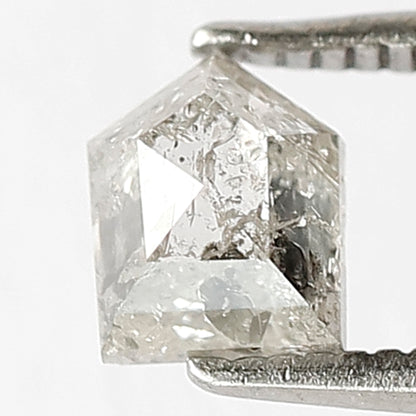 0.87 CT Splendid Modified Geometric Shape Sparkling White Icy Natural Loose Salt and Pepper Domed Top Diamond Made Antique Design Jewelry