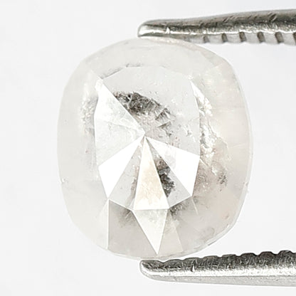 1.22 CT Fancy Grey white color With Beautiful Black Inclusion Oval Shape Natural loose Diamond Salt and Pepper For Body-Piercing Jewelry