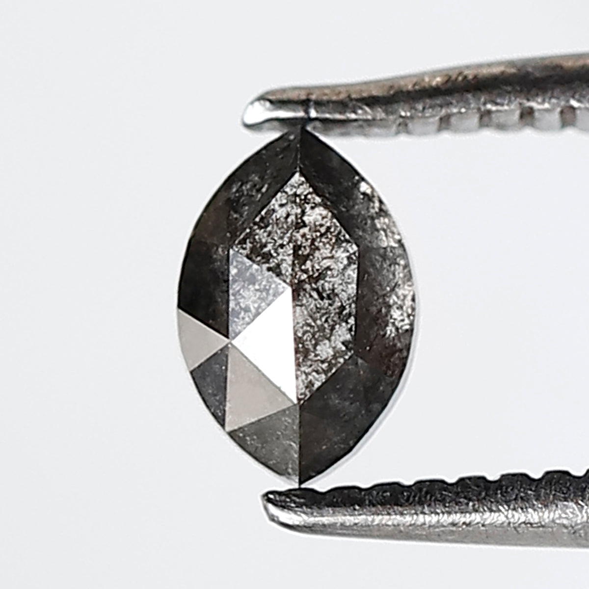 0.40 CT 5.50 MM Marquise Shape Salt and Pepper Diamond Natural Loose Gray Black Color Diamond