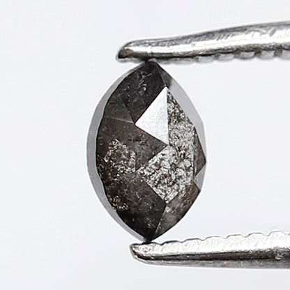 0.40 CT 5.50 MM Marquise Shape Salt and Pepper Diamond Natural Loose Gray Black Color Diamond