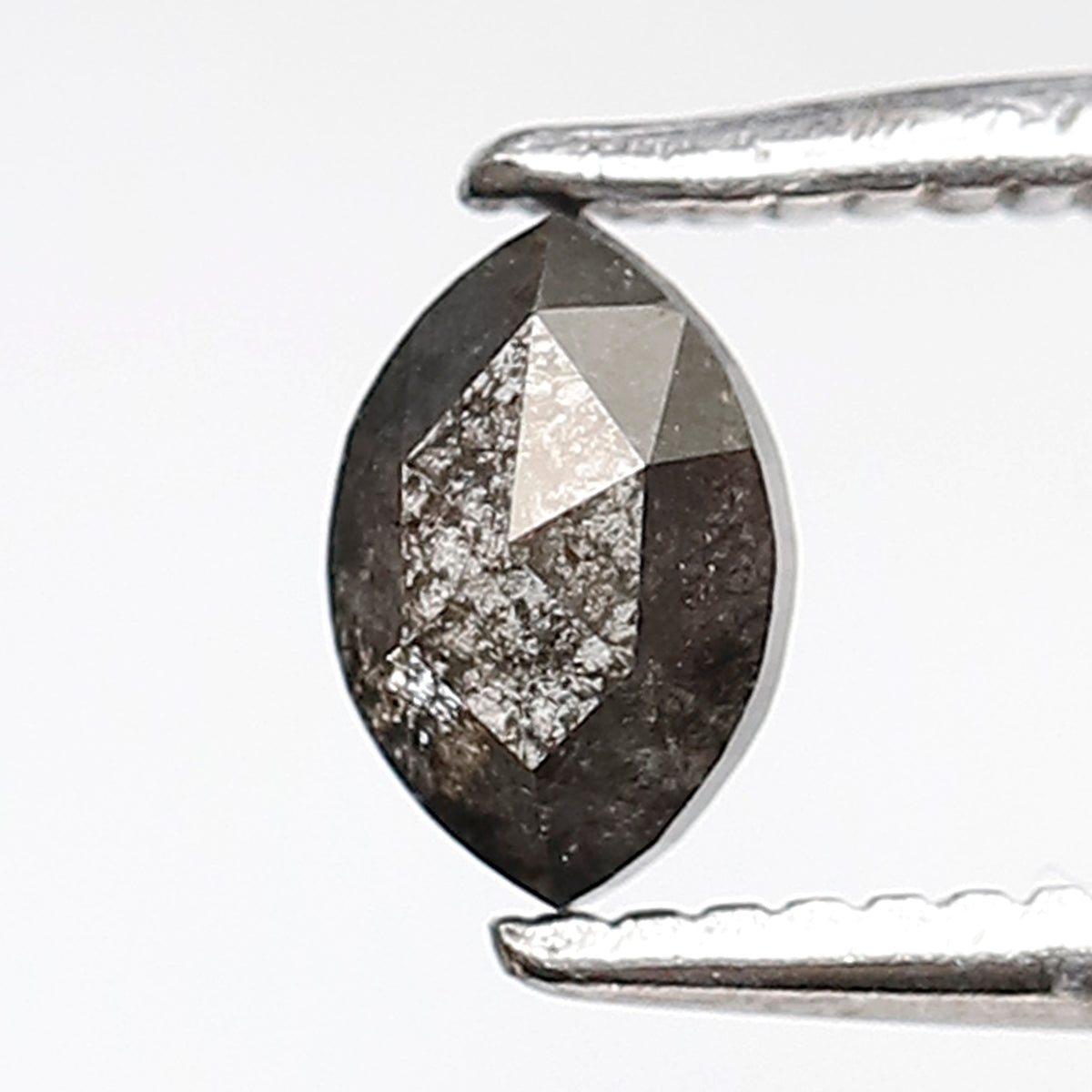 0.40 CT 5.50 MM Marquise Shape Salt and Pepper Diamond Natural Loose Gray Black Color Diamond