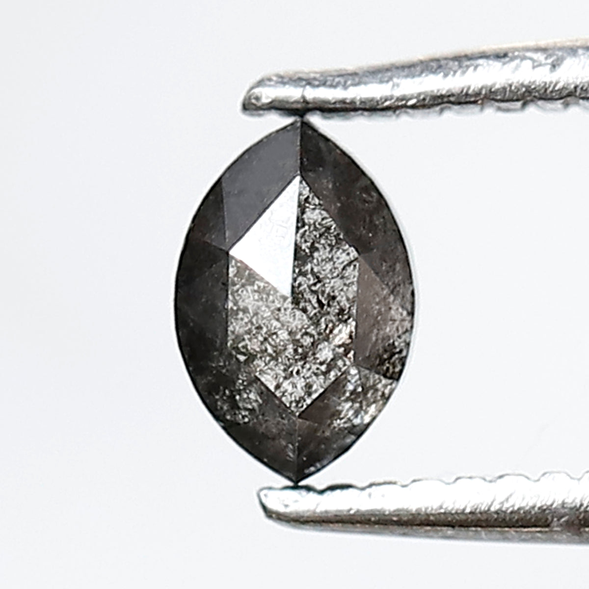 0.40 CT 5.50 MM Marquise Shape Salt and Pepper Diamond Natural Loose Gray Black Color Diamond