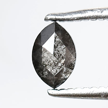 0.40 CT 5.50 MM Marquise Shape Salt and Pepper Diamond Natural Loose Gray Black Color Diamond