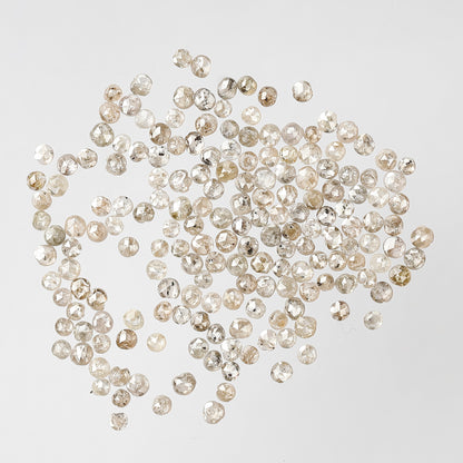 Natural 5.02 Ct Light Brown Rose Cut Diamonds | 181 Pcs 1.50–2.00 mm Loose Diamond Lot For Wedding Jewelry