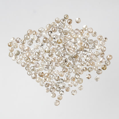 Natural 5.02 Ct Light Brown Rose Cut Diamonds | 181 Pcs 1.50–2.00 mm Loose Diamond Lot For Wedding Jewelry
