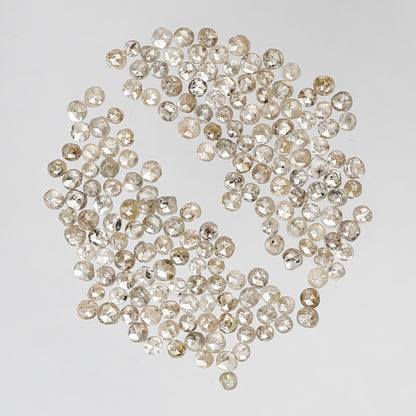 Natural 5.02 Ct Light Brown Rose Cut Diamonds | 181 Pcs 1.50–2.00 mm Loose Diamond Lot For Wedding Jewelry