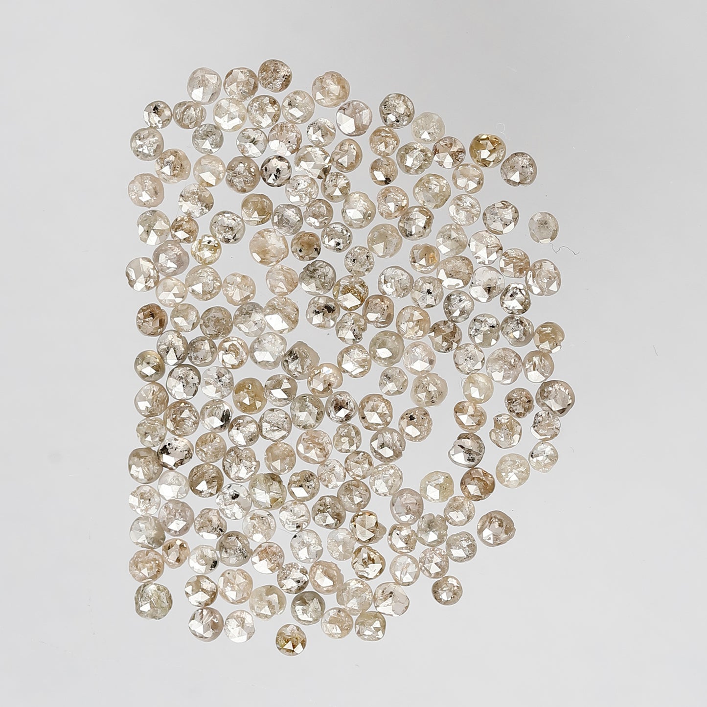 Natural 5.02 Ct Light Brown Rose Cut Diamonds | 181 Pcs 1.50–2.00 mm Loose Diamond Lot For Wedding Jewelry