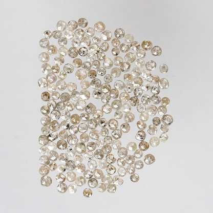Natural 5.02 Ct Light Brown Rose Cut Diamonds | 181 Pcs 1.50–2.00 mm Loose Diamond Lot For Wedding Jewelry