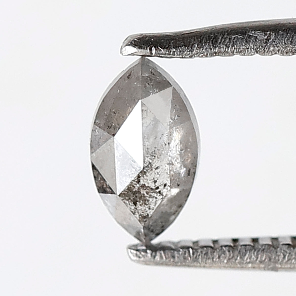 0.35 CT 6 MM Marquise shape Salt and Pepper Diamond Loose Natural Gray Black Color Diamond