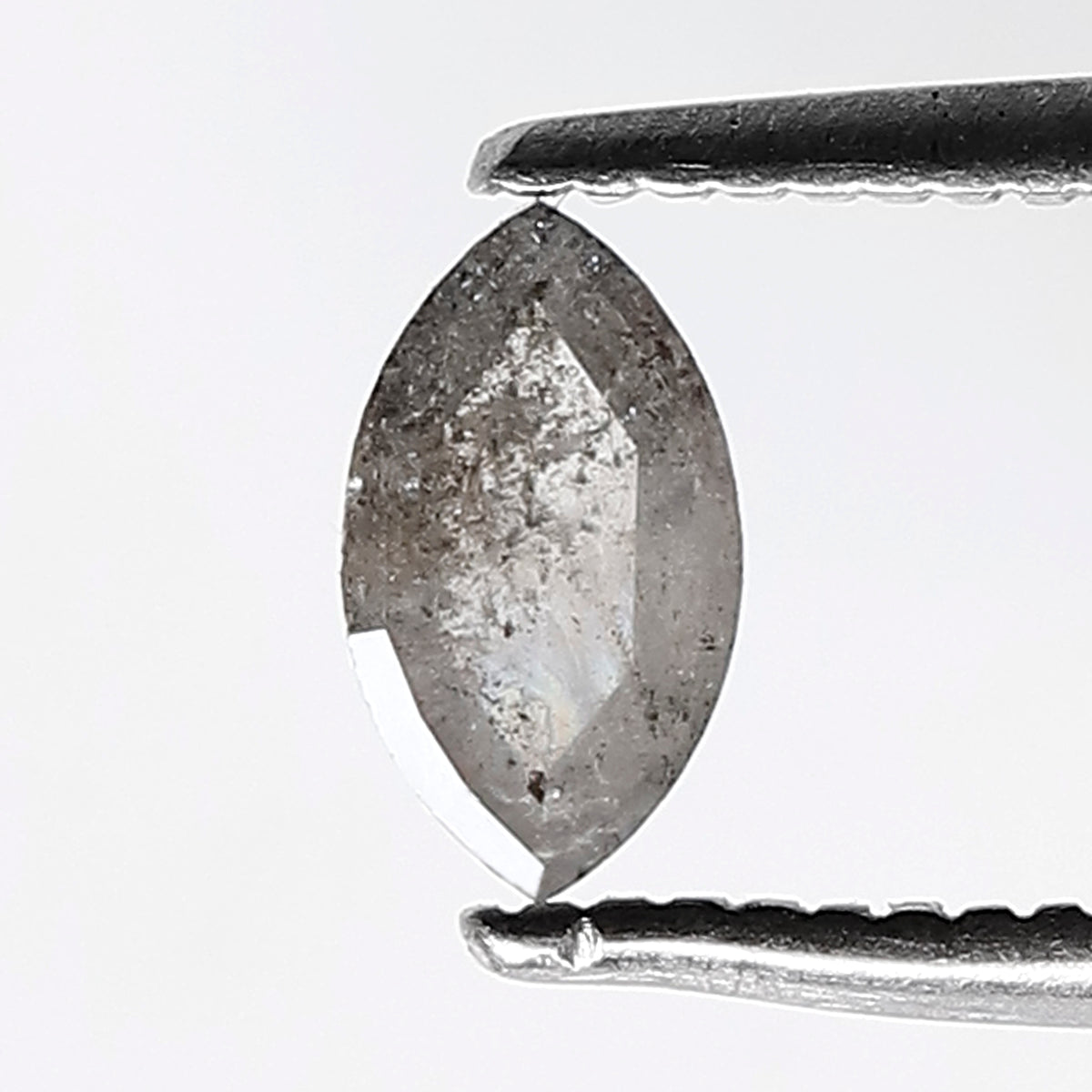 0.35 CT 6 MM Marquise shape Salt and Pepper Diamond Loose Natural Gray Black Color Diamond