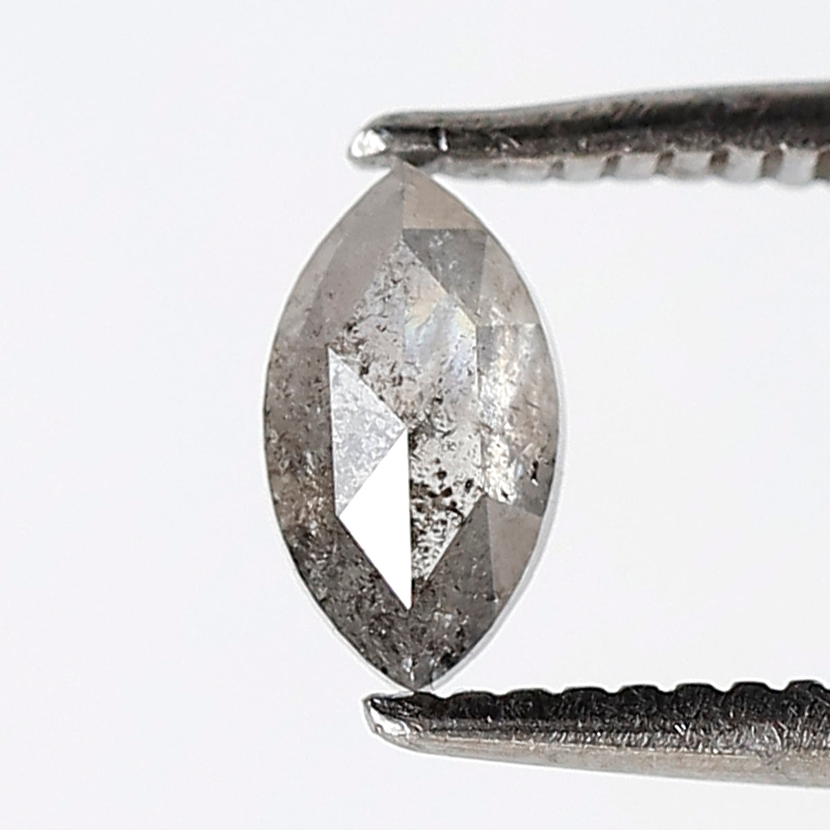 0.35 CT 6 MM Marquise shape Salt and Pepper Diamond Loose Natural Gray Black Color Diamond