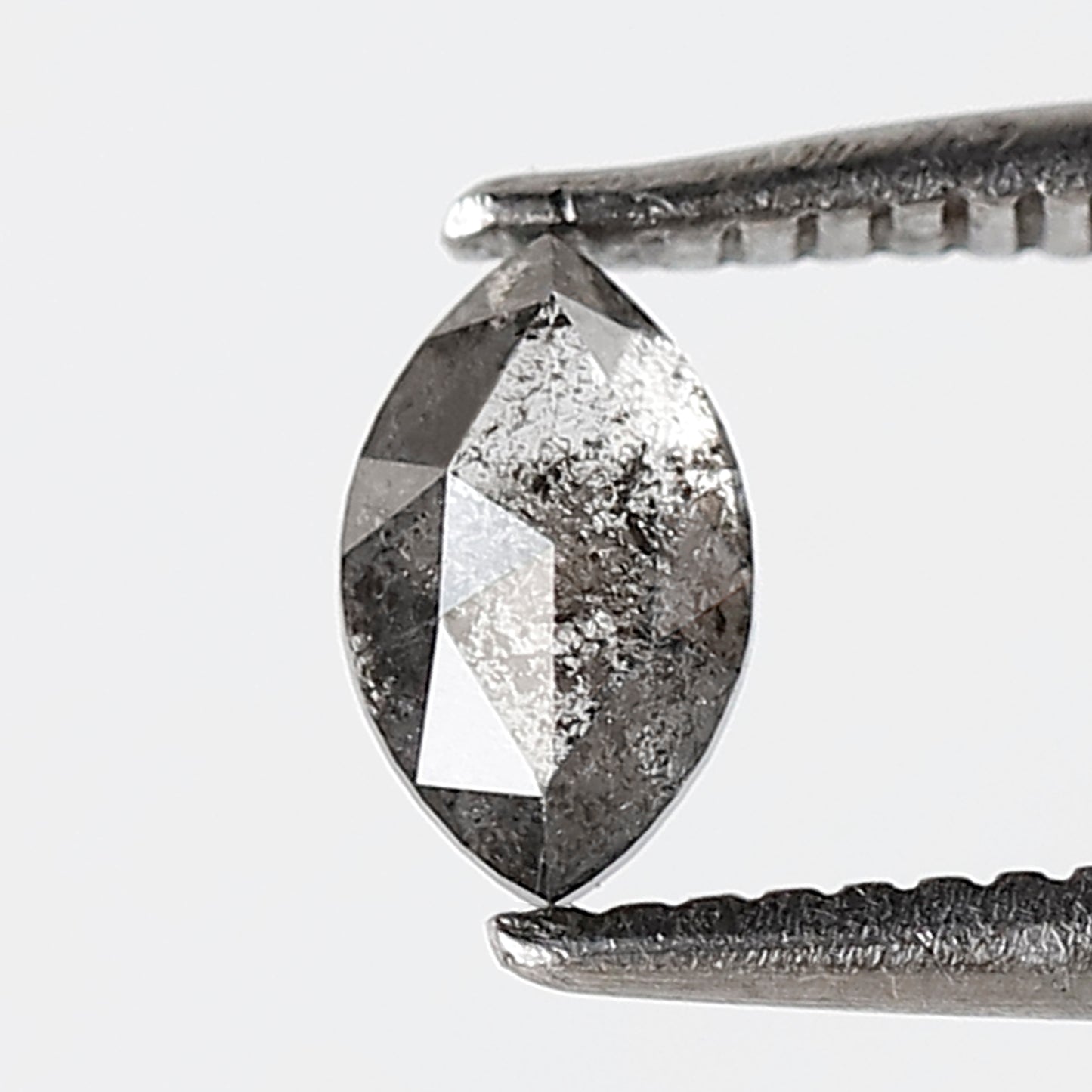 0.29 CT 5.70 MM Marquise Shape Salt and Pepper Diamond Loose Natural Gray Black Color Diamond