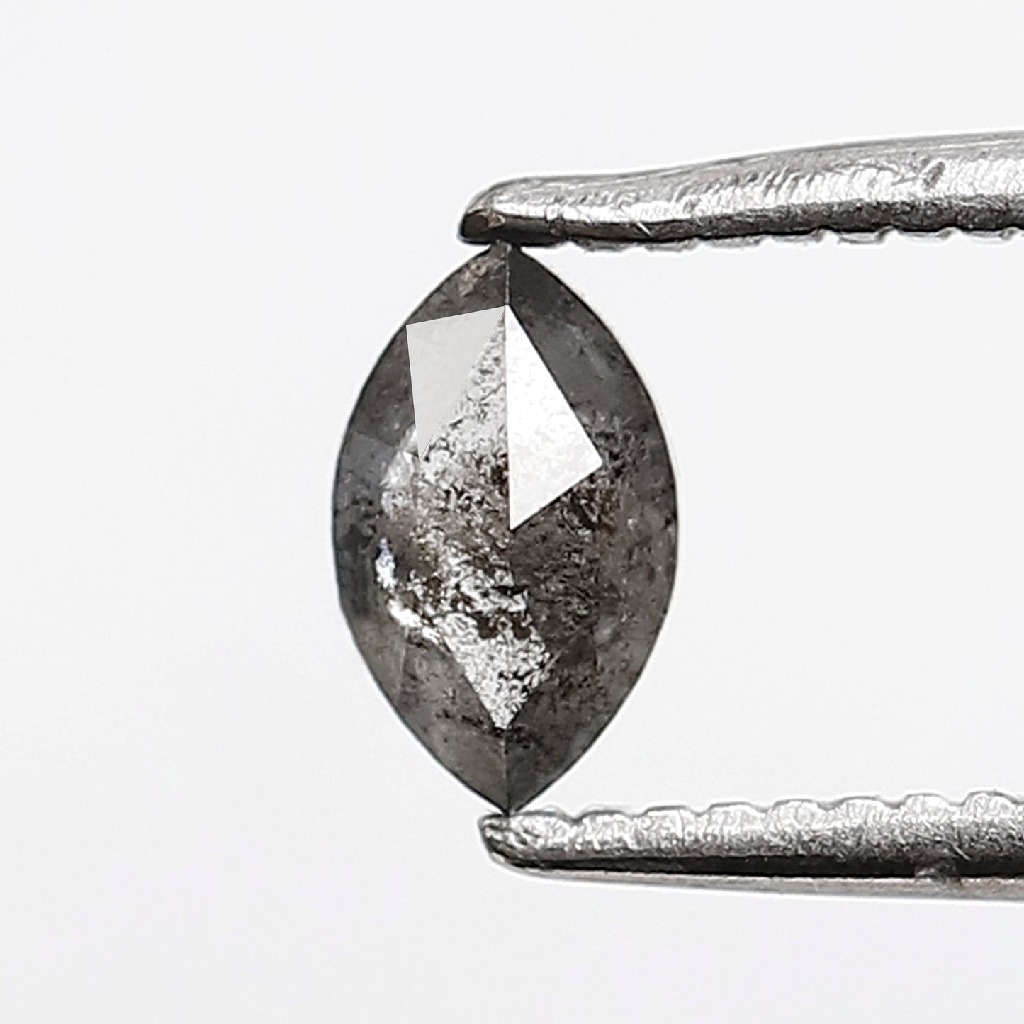 0.29 CT 5.70 MM Marquise Shape Salt and Pepper Diamond Loose Natural Gray Black Color Diamond