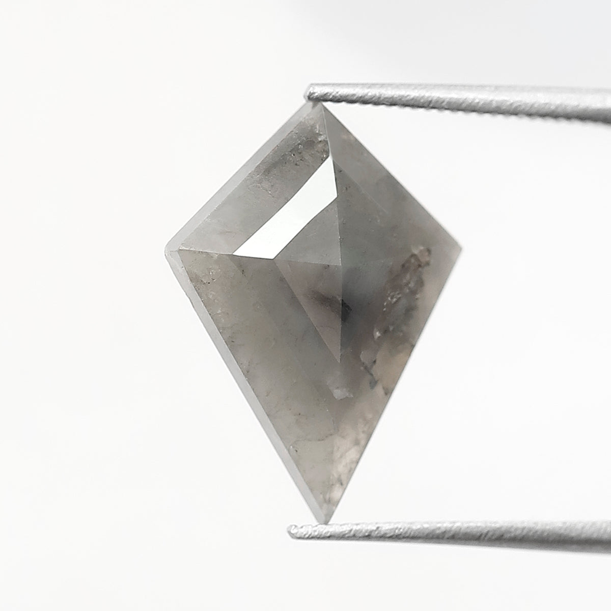 2.96 CT kite Shape Salt and Pepper Diamond 15.50 MM black grey Color Loose Natural Diamond For Wedding Ring