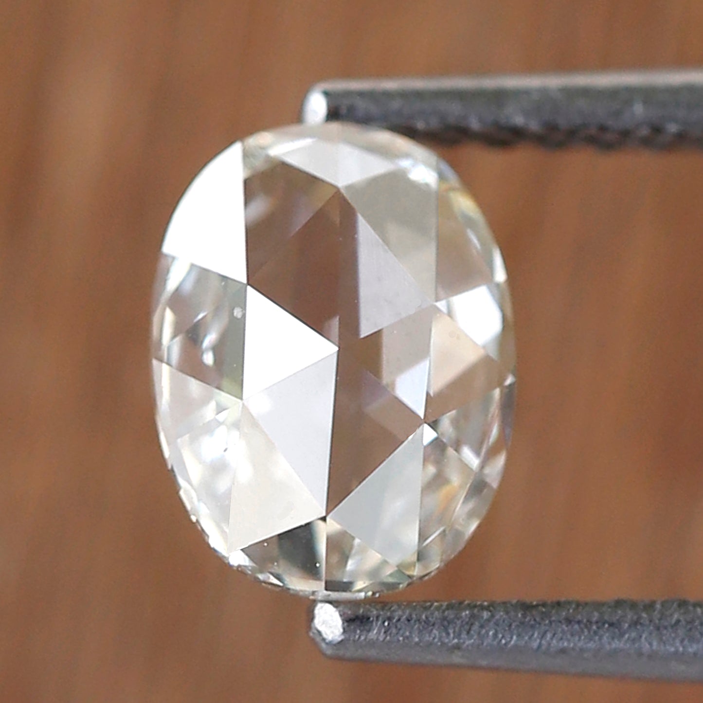 0.70 Ct Natural Oval Rose Cut Diamond, HI VS Loose Diamond, 7.00 mm for Wedding or Engagement Ring