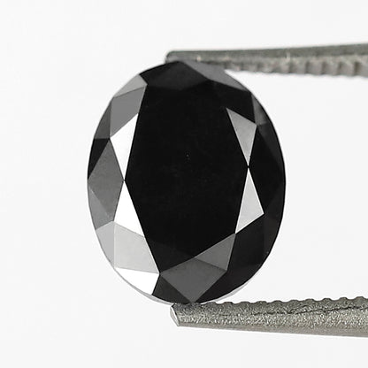 1.37 CT Stunning Heated Black Beautiful Perfect Oval Shaped AAA Quality Natural Loose Diamond Perfect For Making Unique Proposal Ring