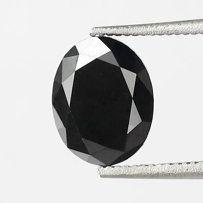 1.37 CT Stunning Heated Black Beautiful Perfect Oval Shaped AAA Quality Natural Loose Diamond Perfect For Making Unique Proposal Ring