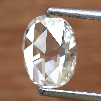 0.70 Ct Natural Oval Rose Cut Diamond, HI VS Loose Diamond, 7.00 mm for Wedding or Engagement Ring