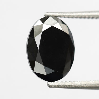 1.37 CT Stunning Heated Black Beautiful Perfect Oval Shaped AAA Quality Natural Loose Diamond Perfect For Making Unique Proposal Ring
