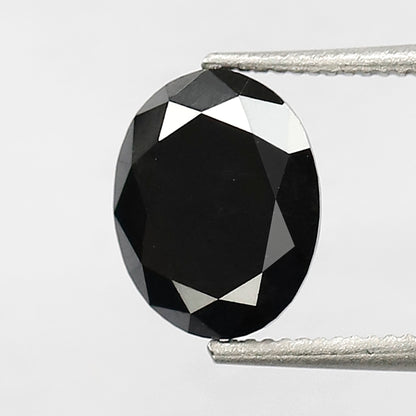 1.37 CT Stunning Heated Black Beautiful Perfect Oval Shaped AAA Quality Natural Loose Diamond Perfect For Making Unique Proposal Ring