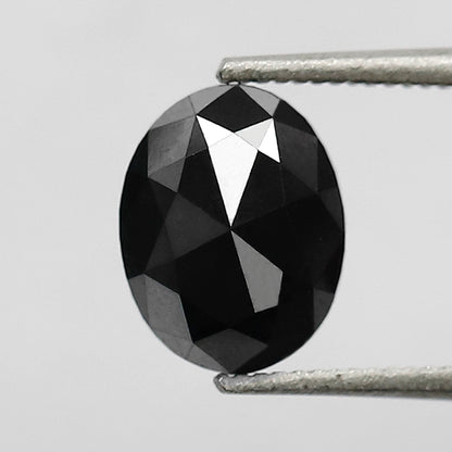 1.37 CT Stunning Heated Black Beautiful Perfect Oval Shaped AAA Quality Natural Loose Diamond Perfect For Making Unique Proposal Ring