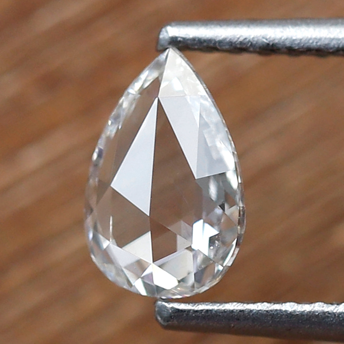 0.48 CT Pear Shape Natural Rose cut Diamond, 6.90 x 4.60 mm FG color Vs Clarity Loose Diamond