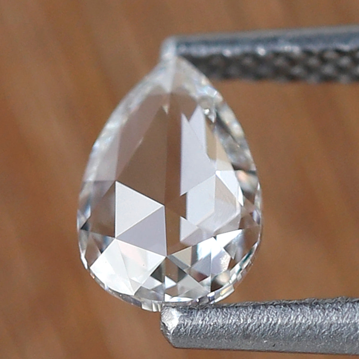 0.48 CT Pear Shape Natural Rose cut Diamond, 6.90 x 4.60 mm FG color Vs Clarity Loose Diamond