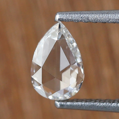 0.48 CT Pear Shape Natural Rose cut Diamond, 6.90 x 4.60 mm FG color Vs Clarity Loose Diamond