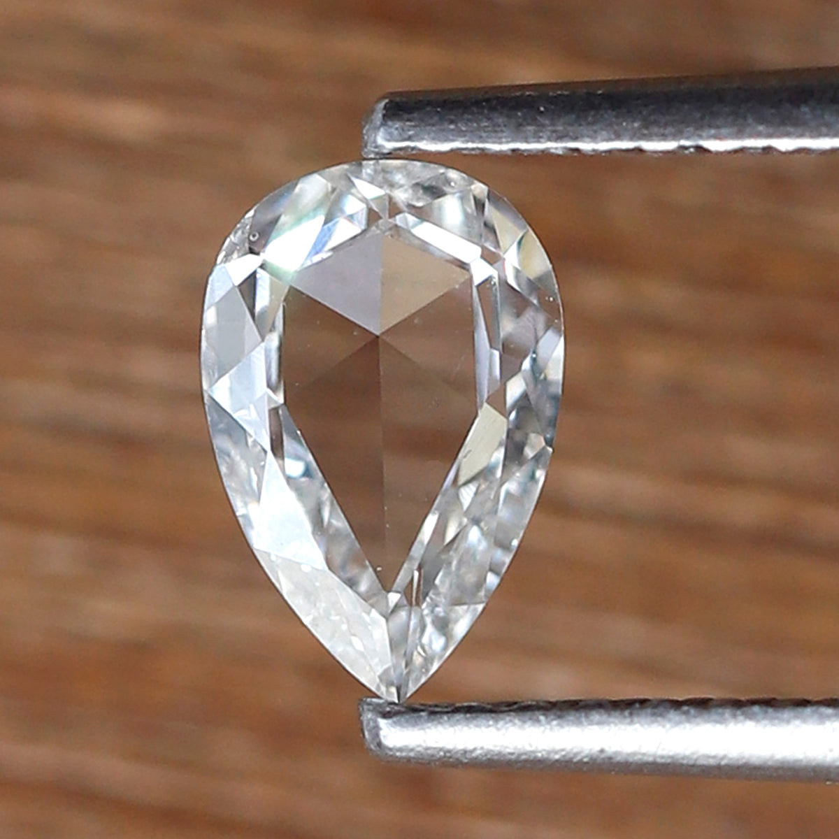 0.48 CT Pear Shape Natural Rose cut Diamond, 6.90 x 4.60 mm FG color Vs Clarity Loose Diamond