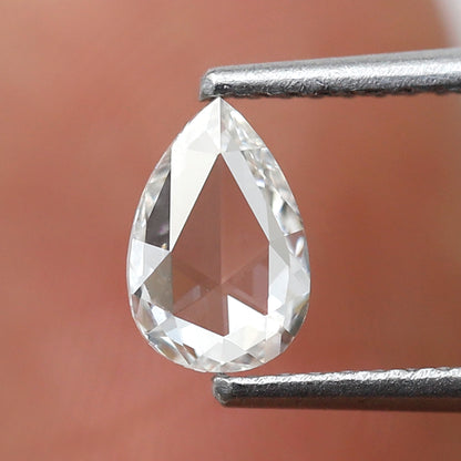 0.48 CT Pear Shape Natural Rose cut Diamond, 6.90 x 4.60 mm FG color Vs Clarity Loose Diamond