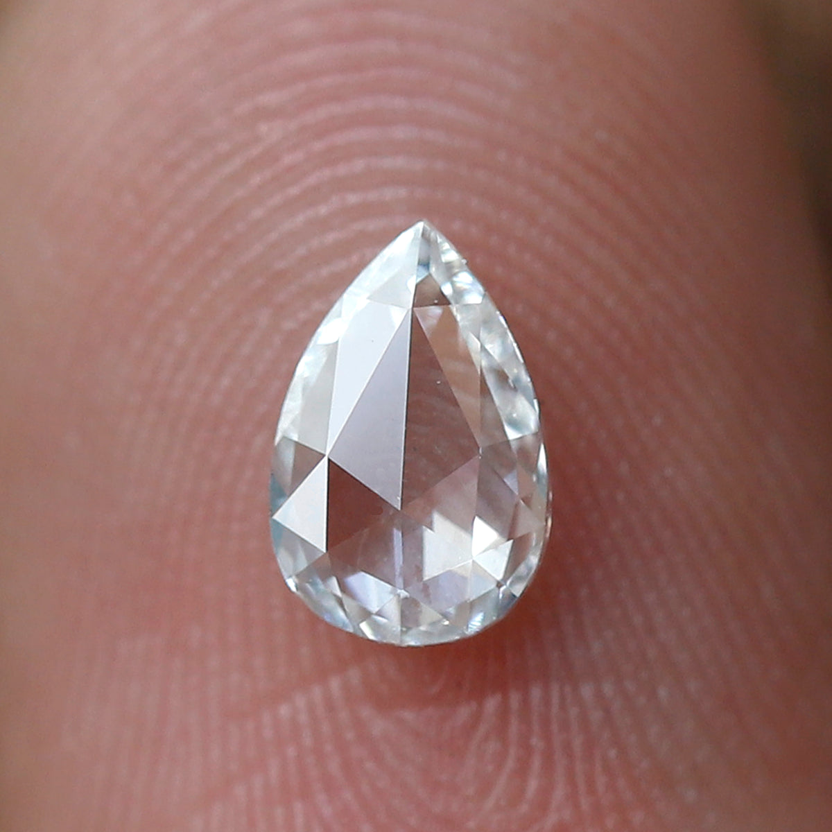 0.48 CT Pear Shape Natural Rose cut Diamond, 6.90 x 4.60 mm FG color Vs Clarity Loose Diamond