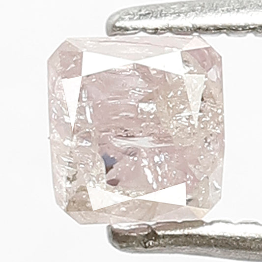 0.62 CT Perfect 4 mm Radiant Shape Full Brilliant Cut fancy light pink color Natural Loose Diamond Made For Stunning Halo Ring