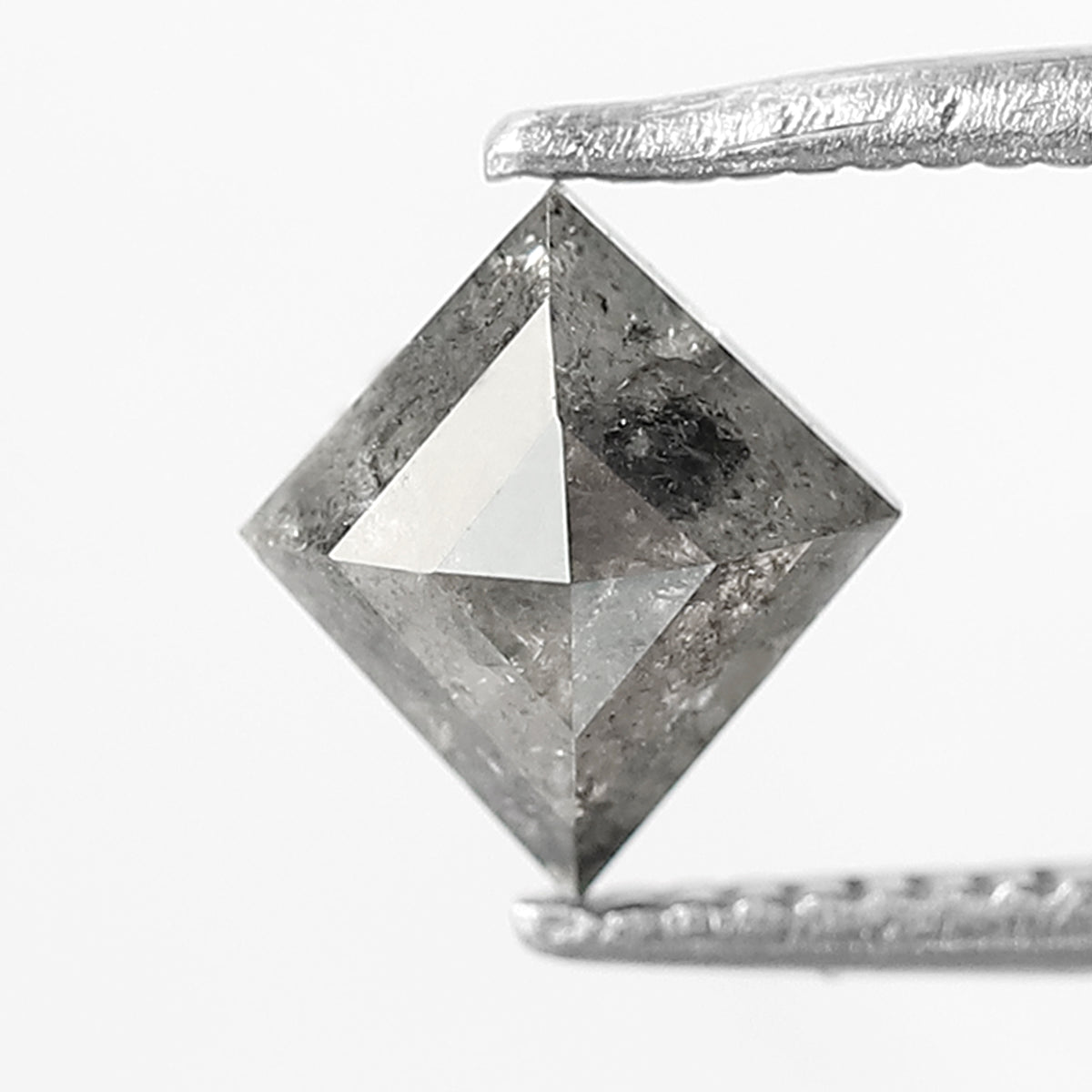 0.89 CT kite Shape Salt and Pepper Diamond 7 MM black grey Color Loose Natural Diamond For Wedding Ring