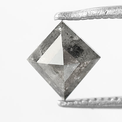 0.89 CT kite Shape Salt and Pepper Diamond 7 MM black grey Color Loose Natural Diamond For Wedding Ring